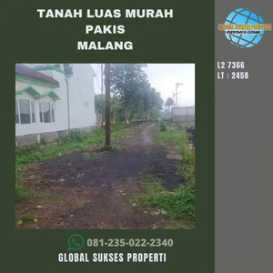 Tanah murah depan Exit Tol Pakis Malang