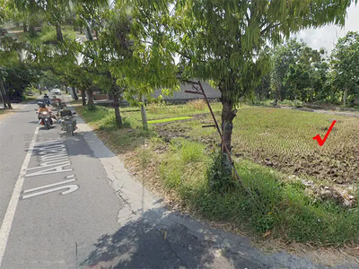 Tanah Pekarangan Strategis di Sampangan Baturetno pinggir jalan aspal