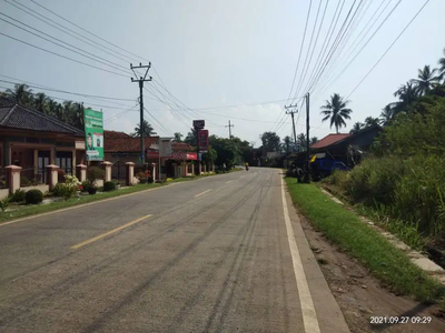 Tanah pinggir Jl. Raya Panimbang - Labuan, 2770 m2, SHM, cocok Gudang