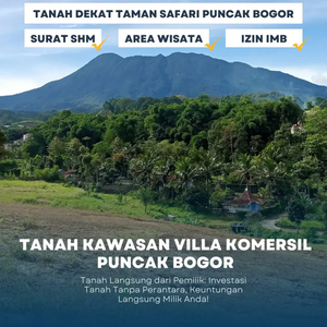 Tanah shm 500m² di cisarua puncak bogor taman safari