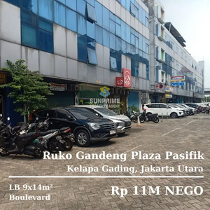 Dijual Ruko Gandeng Plaza Pasifik,Kelapa Gading,Jak Ut