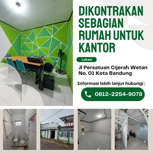 Disewakan sebagian rumah untuk kantor