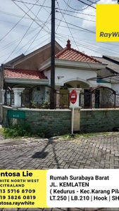 Rumah Jalan Kemlaten - Kedurus - Karangpilang Surabaya Barat Dekat Raya Wiyung , Akses Tol Gunungsari