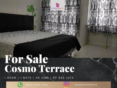 Dijual Apartement Cosmo Terrace 1BR Full Furnished Middle Floor