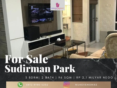 Dijual Apartement Sudirman Park 3BR Full Furnished View Paviliun