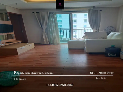Dijual Apartement Thamrin Residence 1BR Full Furnished Bagus