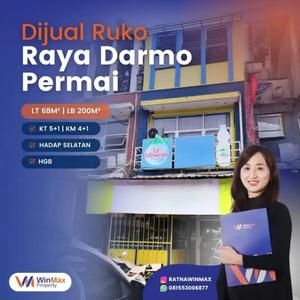 DIJUAL RUKO COCOK UNTUK INVESTASI DI RAYA DARMO PERMAI SURABAYA BARAT