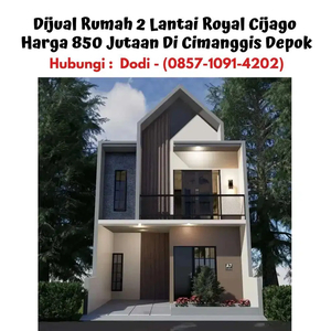 Dijual Rumah 2 Lantai Royal Cijago Harga 850 Jutaan Di Cimanggis Depok