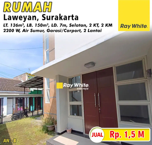 Dijual Rumah Bagus Siap Huni 2 Lantai Lokasi Laweyan Surakarta