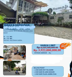 Dijual Rumah Usaha Tanah Sareal Bogor