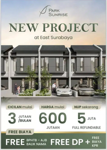 Investasi Plus² Rumah KTP Surabaya Timur Park Sunrise Dkt OERR,Juanda