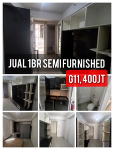 Jual 1BR apartemen Bassura City semi furnished tower Geranium