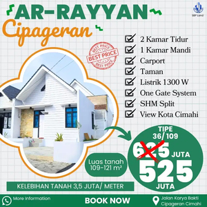 Jual Rumah Murah 1 Lantai di Cimahi, Bisa KPR