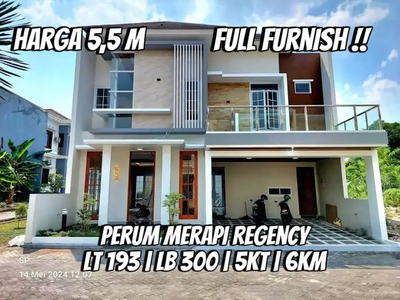 Mewah Premium Dijual Rumah Dalam Perum Merapi Regency Jakal Km 9