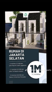 Rumah Ready Stock 1 M-an di Jagakarsa Surat SHM Proses Pembangunan