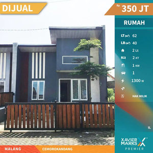 Termurah Dijual Rumah Minimalis 2 Lantai di Cemorokandang Malang
