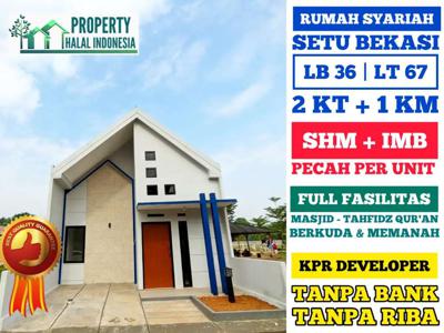 Rumah KPR Developer DP RENDAH 20% Di Setu Bekasi Dekat Tol Burangkeng