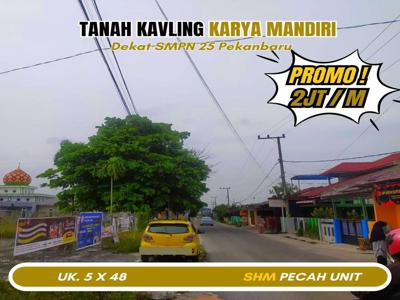 Dijual tanah kavling Pekanbaru Siap Bangun