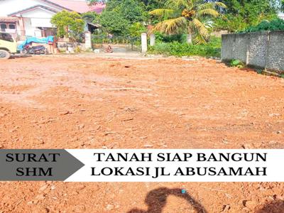 Dijual tanah murah siap bangun lokasi jl abusamah