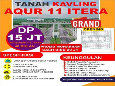 Grand Opening !!! Kavling Itera angsuran murah !!!