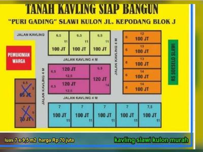 Istimewah Di Jual Kavling Pekarangan Siap Bangun di Slawi Kulon Kab. T