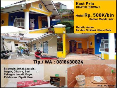 Kost Pria di Cikutra Gagak Suci Sadang Serang Tubagus Dago