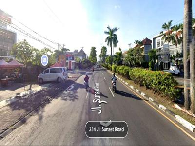 Tanah BONUS Gedung di Jl Sunset Road Kuta