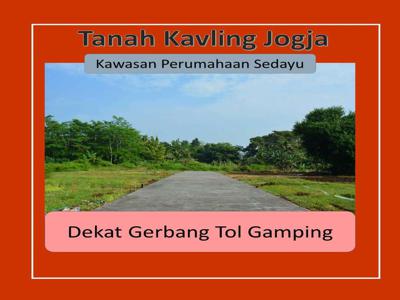 Tanah Jual Daerah Yogyakarta Bantul, Dekat Tol Gamping