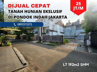 Tanah Premium Jakarta Area Pusat Bisnis 6 Menit Pondok Indah Mall