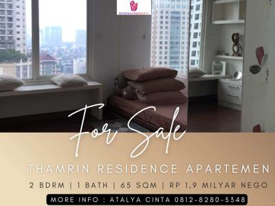 Dijual Apartment Thamrin Residence Middle Floor 2BR Full Furnished