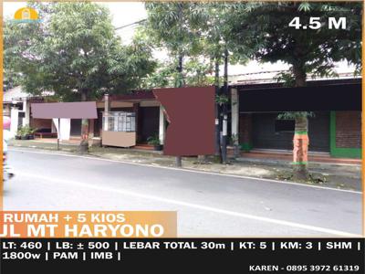 Dijual rumah dan tempat usaha di ungaran mt haryono