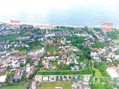FREEHOLD LAND 600 M FROM THE BEACH IN BERAWA - CANGGU (70 ARE)