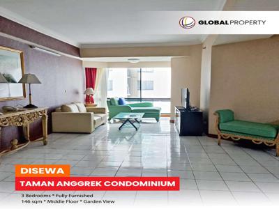 Fully Furnish Bagus 3 Bedrooms Middle Floor Taman Anggrek Condominium