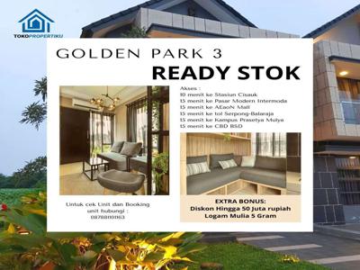 GOLDEN PARK 3 HUNIAN MILENIAL di KAWASAN SERPONG DENGAN FASILITAS LENG