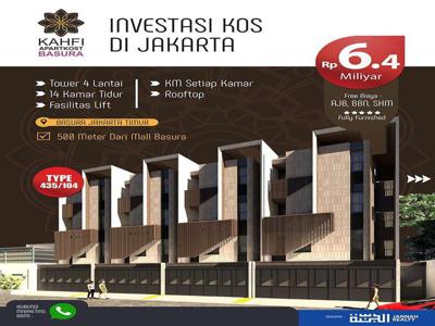 Investasi Apartkost di Basura Jakarta Timur Income 400 jutaan SHM KPR