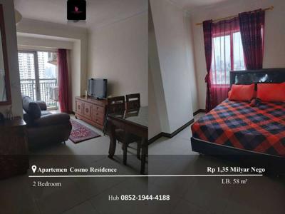 Jual Apartemen Cosmo Residence High Floor 2BR Full Furnished