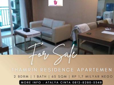 Jual Apartement Thamrin Residence High Floor 2BR Furnished North View