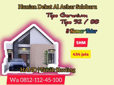 JUAL RUMAH HUNIAN 3 KAMAR TIDUR KUDU DEKAT SD ISLAM AL AZHAR SOLOBARU