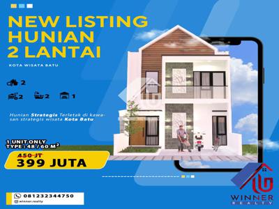 NEW LISTING HUNIAN 2 LANTAI DI KOTA WISATA BATU