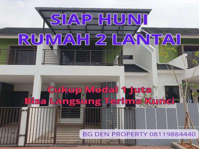 PROMO Rumah 2 Lantai di Karawaci Tangerang, 1 Juta Langsung Akad