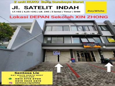 Ruko Raya Satelit Indah Sukomanunggal Surabaya Depan Sekolah Xin Zhong