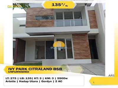 RUMAH 2 LANTAI IVY PARK BSB CITY SEMARANG