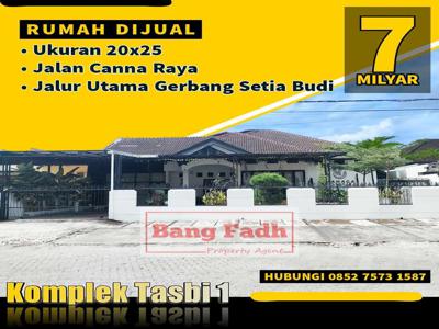 RUMAH DIJUAL JALUR UTAMA GERBANG SETIABUDI KOMPLEK TASBI 1