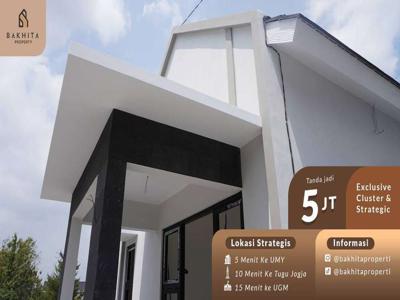 Rumah Model Mewah 1 Lantai Legalitas SHM di Pusat Kota Jogja