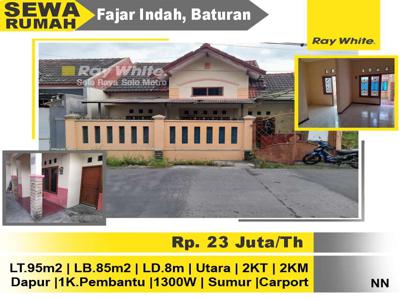 Sewa Rumah Fajar Indah Baturan