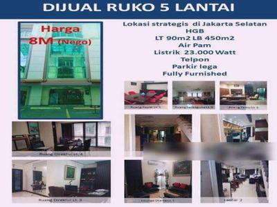 Super Murah Dan Siap Pakai Ruko 5 Lantai Full Furnished.