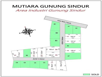 Tanah Kavling Murah Dekat Pasar Parung Bogor. Cicil 12x Bunga 0%