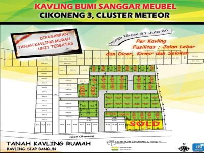 tanah kavling siap bangun di cikoneng bukit manglayang cileunyi