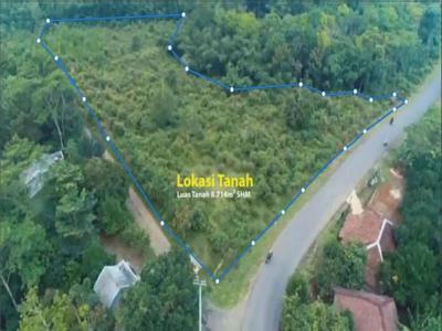 Tanah murah pinggir Jalan di cipanas Lebak Banten