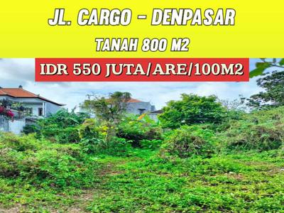 TANAH SIAP BANGUN COCOK UNTUK RUMAH, GUDANG, KOST DI JL. CARGO DENPASA